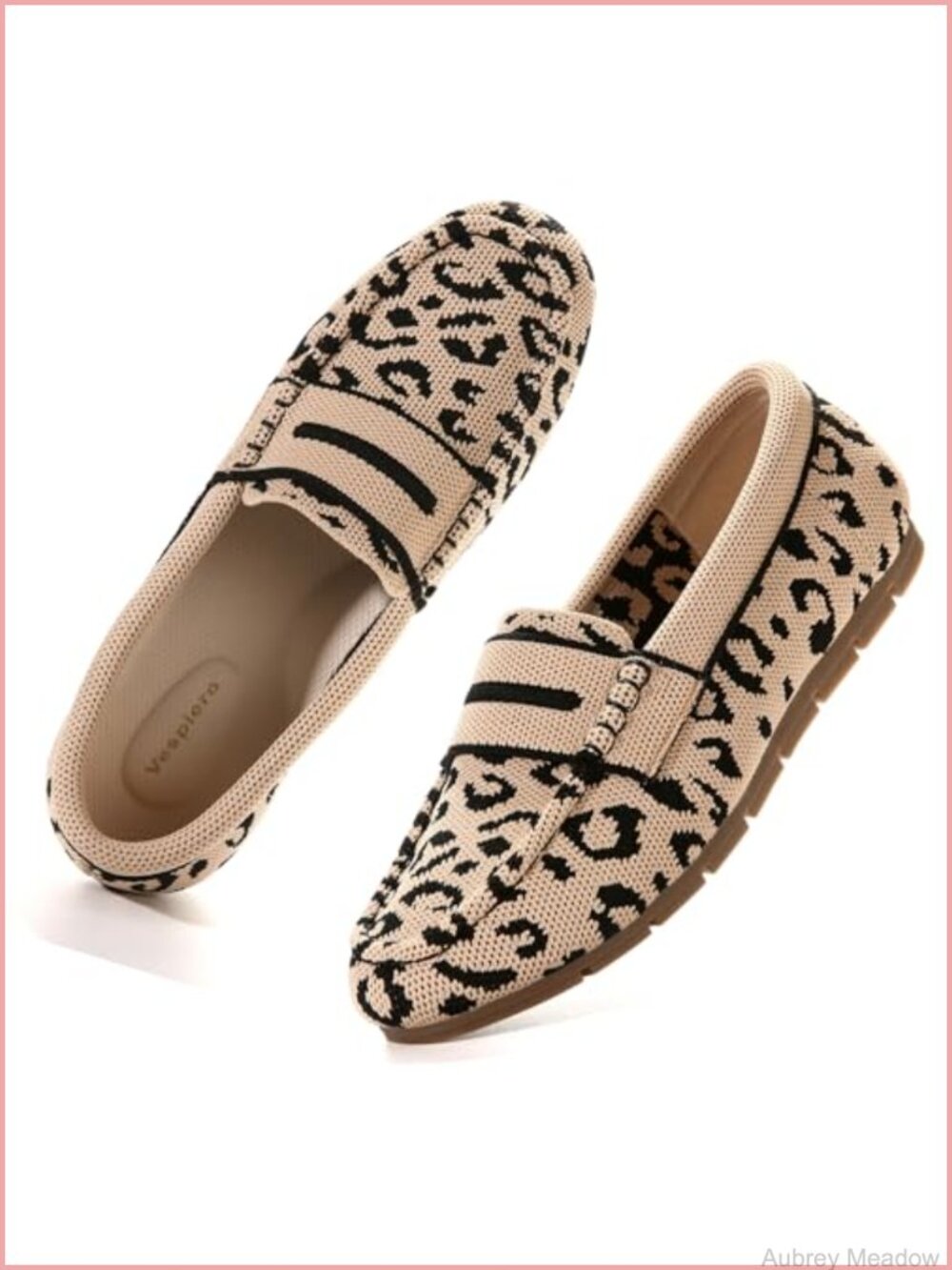 Womens Knit Mesh Slip On Loafers Comfort Memory Foam Flats